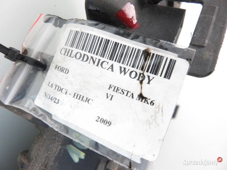 CHŁODNICA WODY FORD FIESTA MK6 16 TDCi osobowe