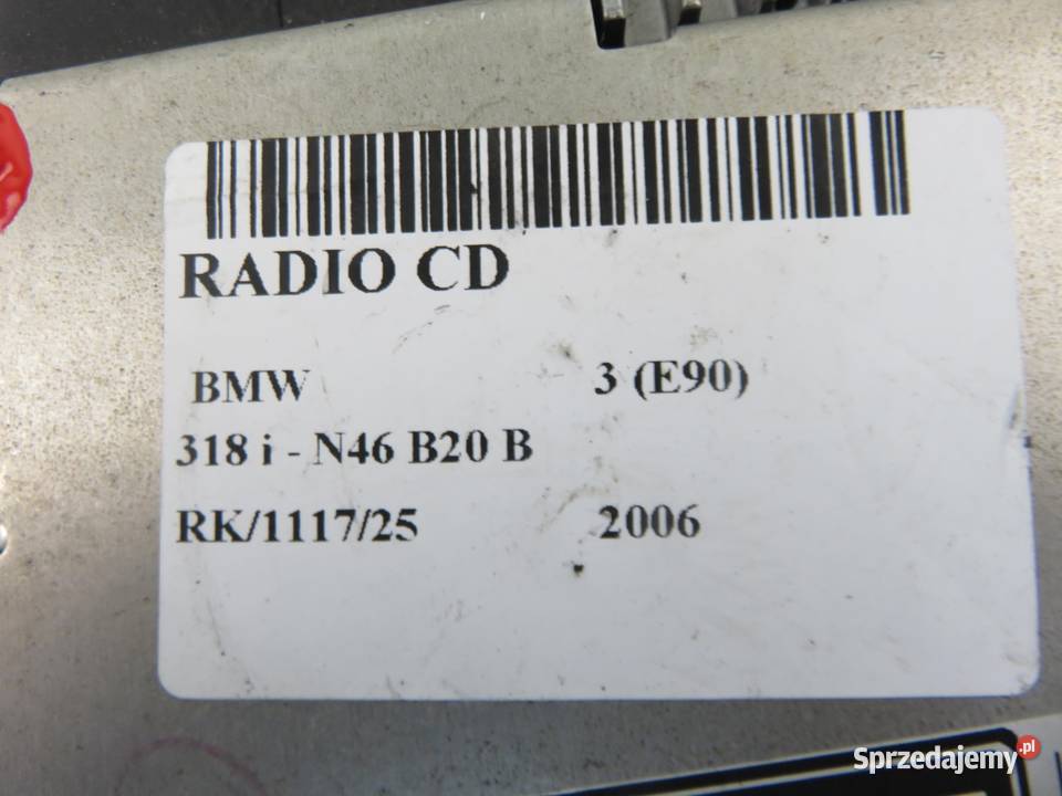 RADIO BMW 3 E90 VP9KAF18C838AB sprzedam