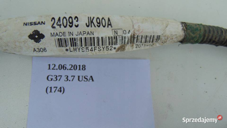 WIĄZKA PRZEWODÓW ELEKTRYCZNYCH INFINITI G37 0713 Nowy Tomyśl