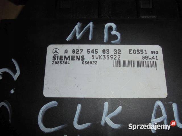 MODUŁ STEROWNIK SKRZYNI MERCEDES CKLASA 32