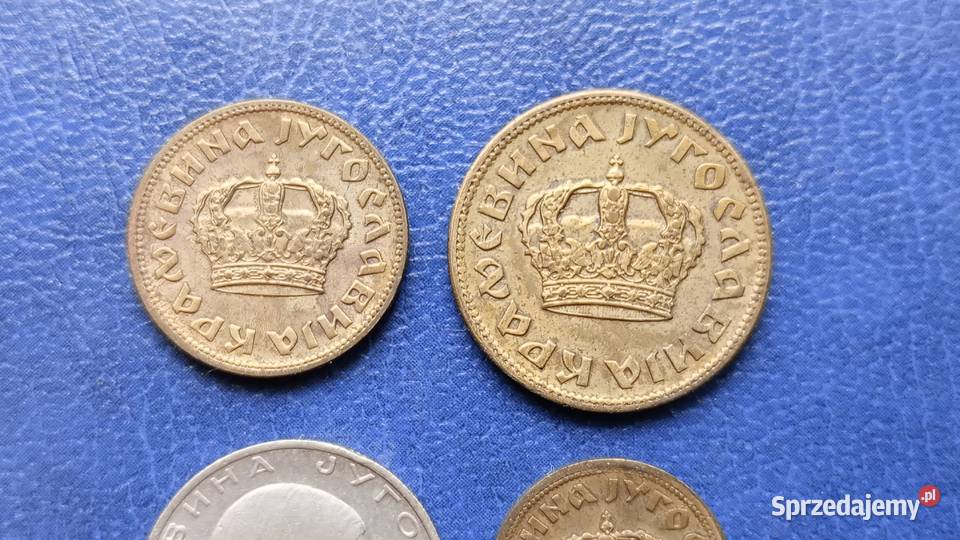Stare monety Jugosławia 1938 50 para 1 dinar 2 sprzedam