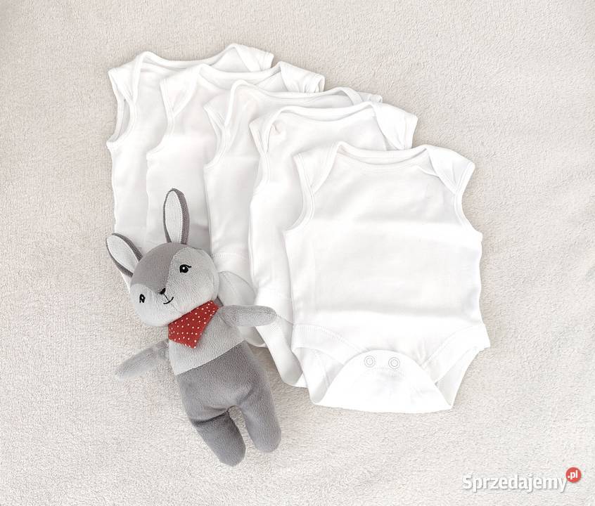 Białe body bez rękawów 50 56 Primark bawełna Szczecin