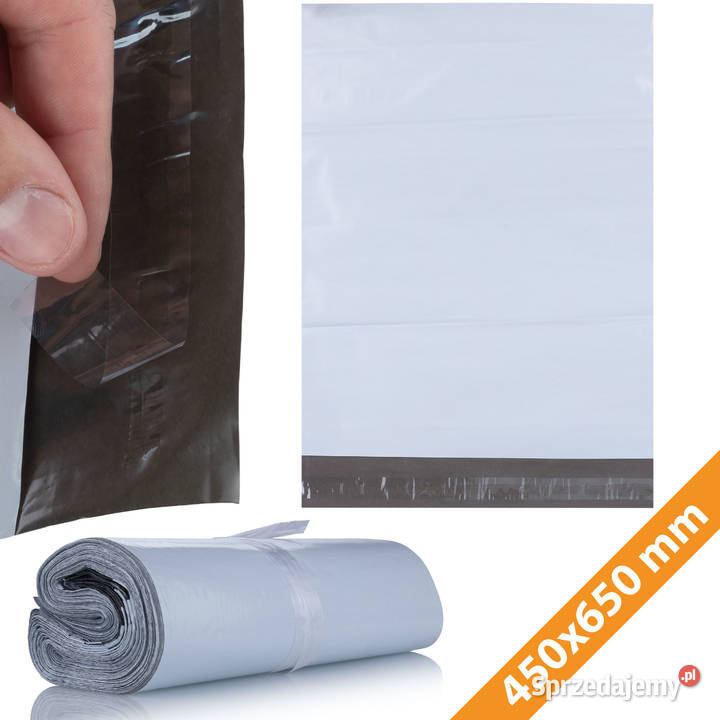 Foliopaki Białe 450 x 650 mm 100 LDPE Biznes i Przemysł Ludźmierz