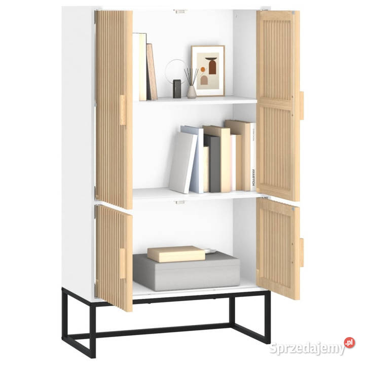 Wysoka szafka biała 70x35x125 materiał Warszawa