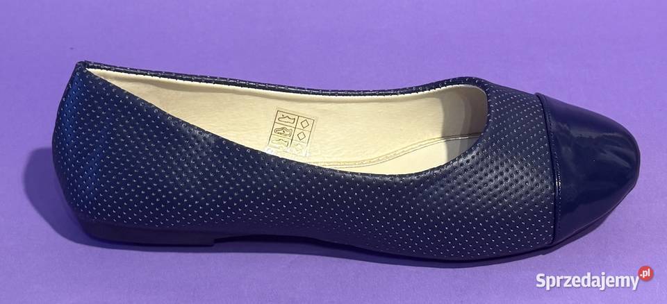 Granatowe baleriny połysk rozmiar 37 BAL9 Żyrardów
