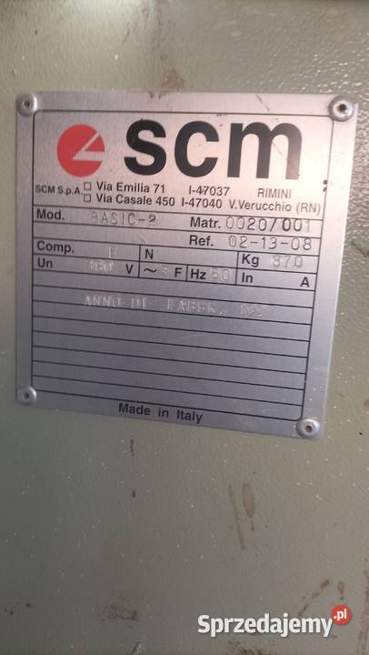 Okleiniarka SCM BASIC Żółkiewka-Osada