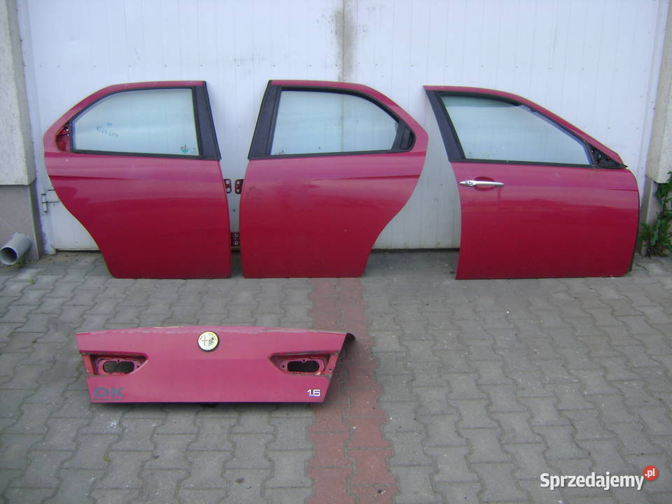 ALFA ROMEO 156 drzwi przód tył lewe prawe klapa pomorskie Nowy Dwór Gdański