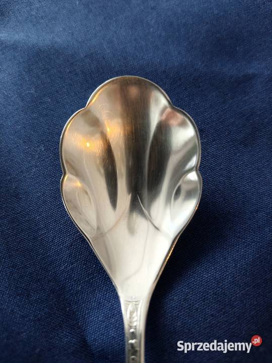 Platerowana łyżeczka do cukru Hefra wzór Szczecin