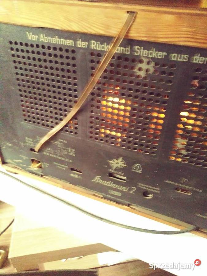 Radio lampowe Stradivari niemieckie z lat 50 wielkopolskie Murowana Goślina