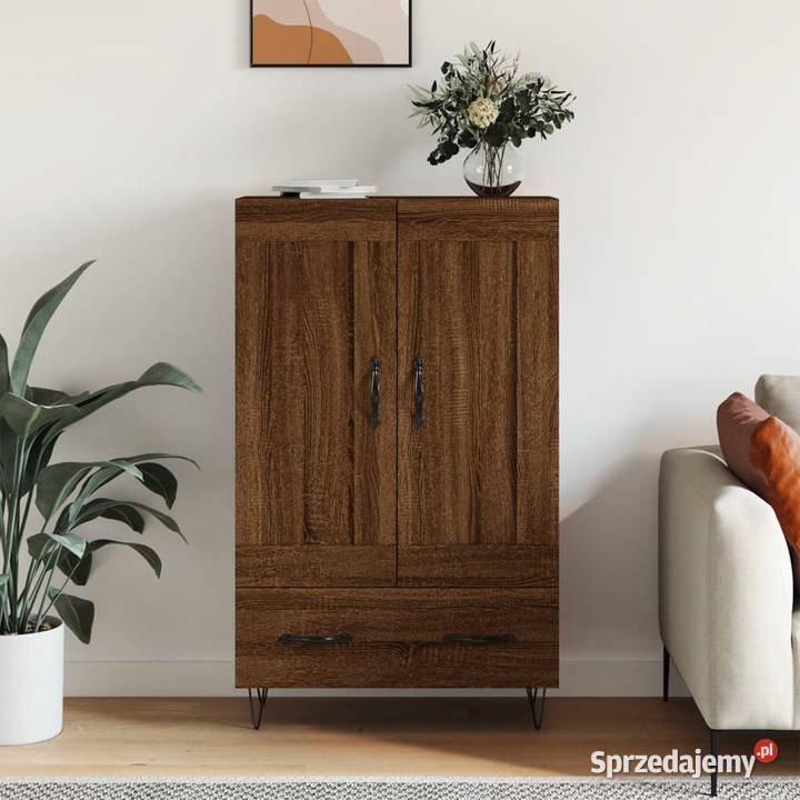 Wysoka szafka brązowy dąb 695x31x115 WM830323 Warszawa sprzedam