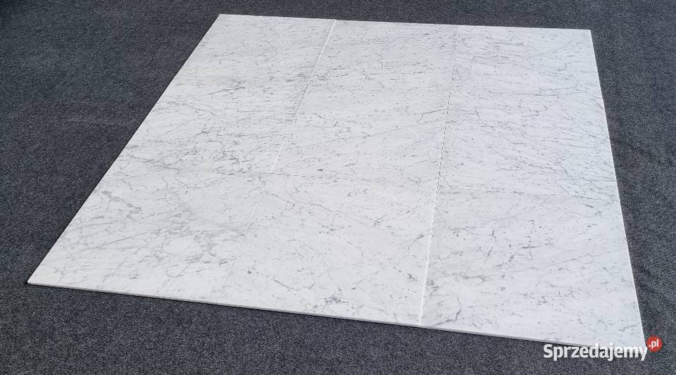 Płytki z marmuru naturalnego Bianco Carrara Bielawa