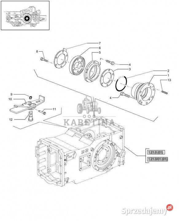 Holland T6010 T6090 T6070 Wspornik 47125533 Jastrzębniki