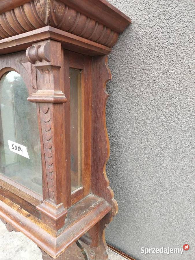 S084 Skrzynia skrzynka obudowa starego zegara Tczew
