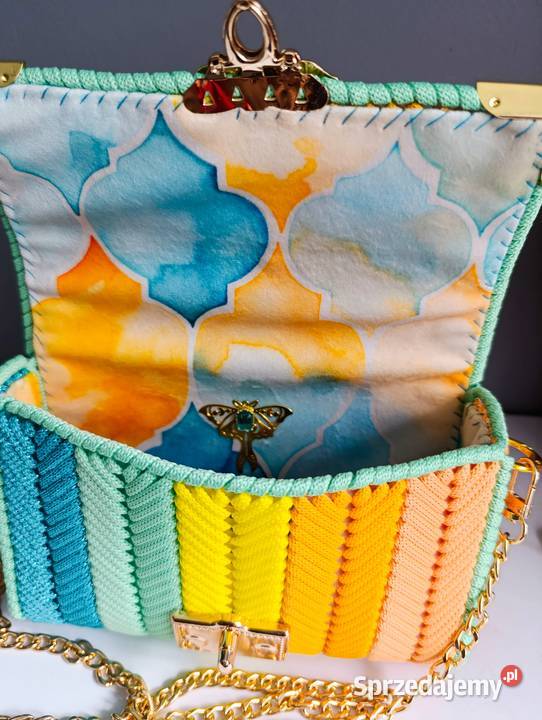 Kopertówka kolory mango melon 5cm Torby i torebki