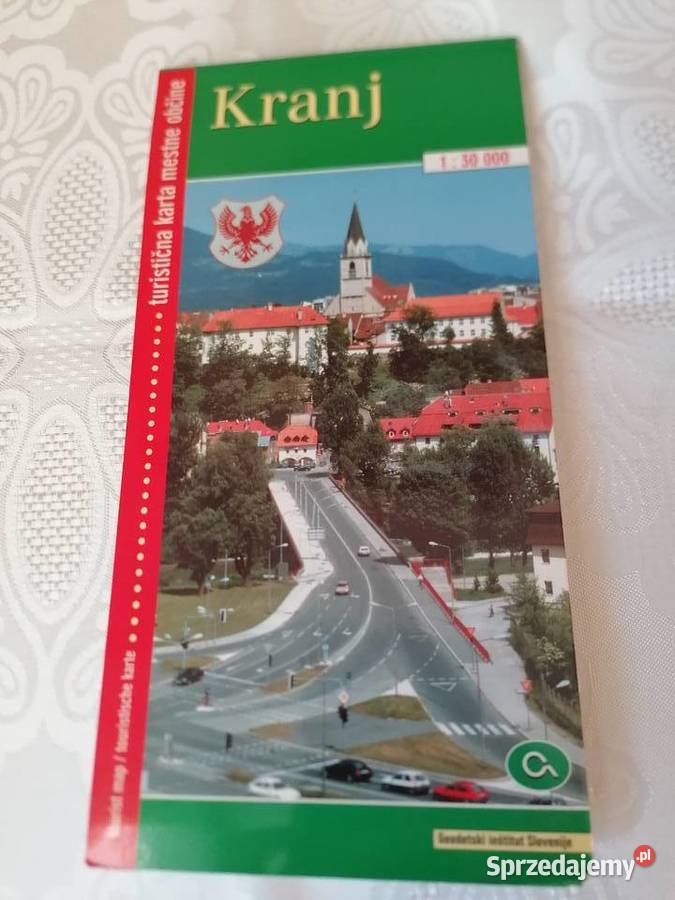 Mapaplan miasta Kranj Słowenia w skali 130 000 Łódź sprzedam