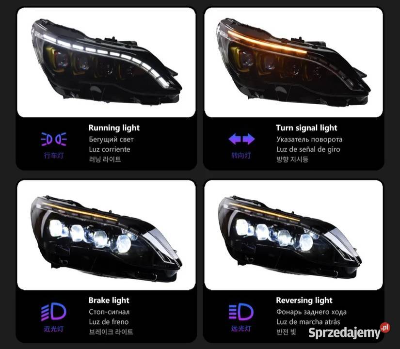 NOWE lampy przednie lampa przód Peugeot 3008 łódzkie Bełchatów