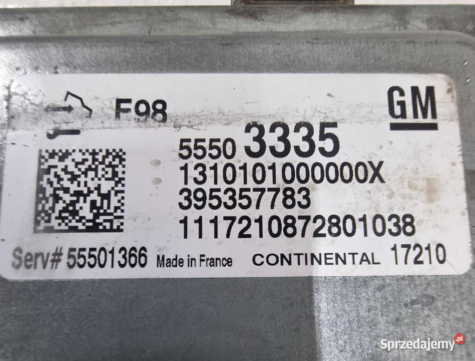 STEROWNIK KOMPUTER SILNIKA 55503335 OPEL osobowe sprzedam