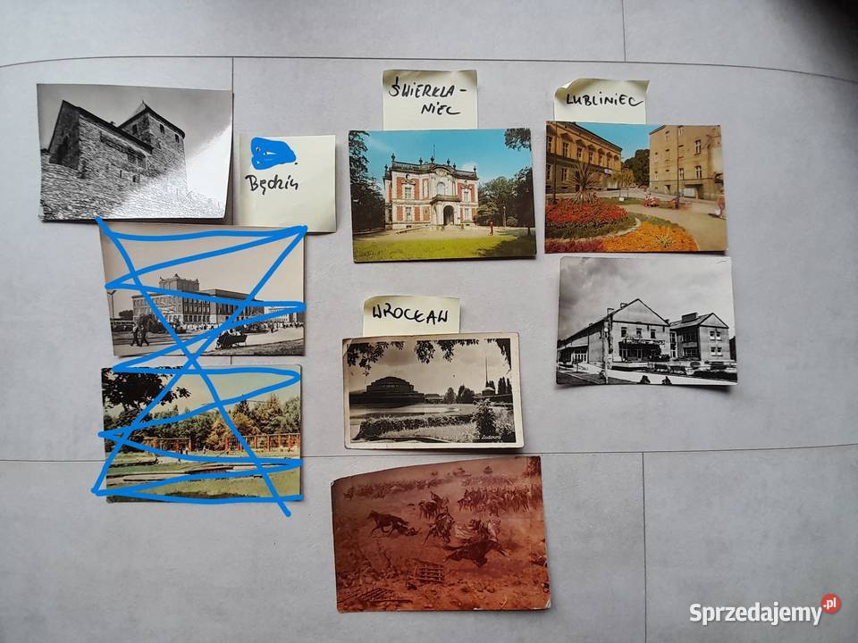 Stare pocztówki kartki Będzin Wrocław Dąbrowa Górnicza sprzedam