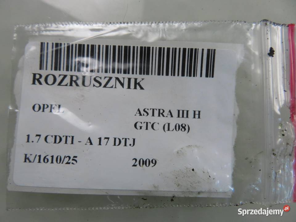 ROZRUSZNIK OPEL ASTRA III H 17 CDTI 8980147430 osobowe małopolskie sprzedam