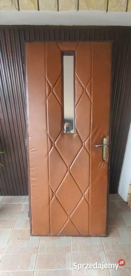 Drzwi dębowe z ościeżnicyą z demontażu Tarnów