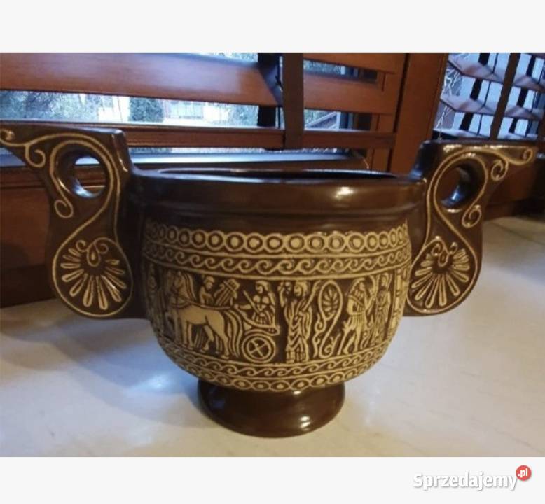Stara WAZA AMFORAstyl greckiceramika polskaczasy Porcelana i szkło Lublin