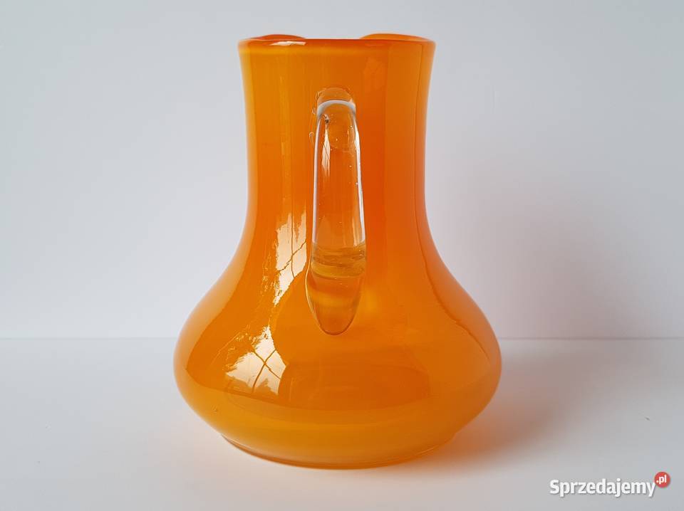 Pomarańczowy dzbanek Fiedorowicz Ząbkowice Porcelana i szkło Dąbrowa Górnicza