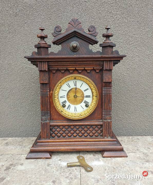 Zabytkowy zegar kominkowy Ansonia Salem USA Tczew