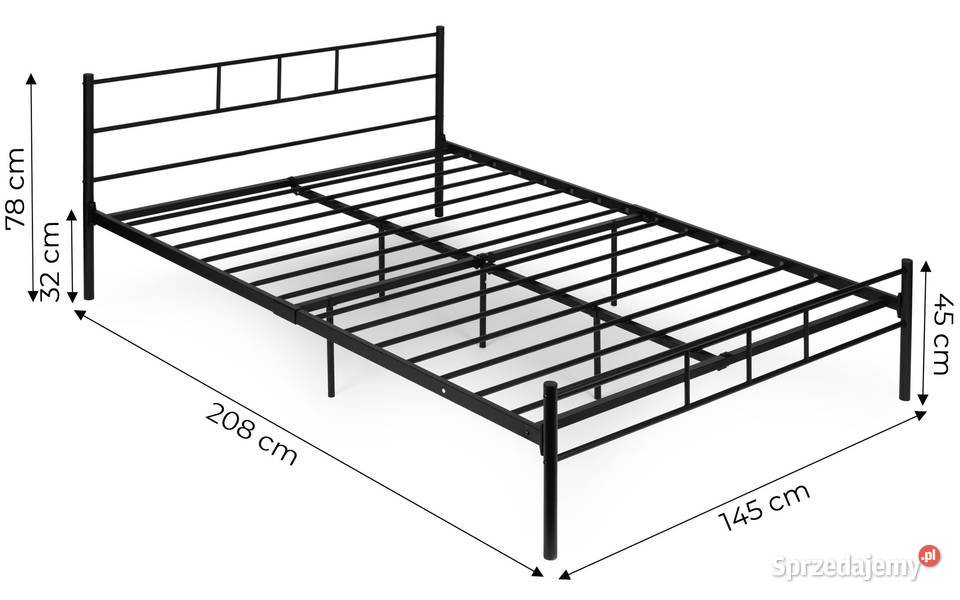 Łóżko metalowe 140x200