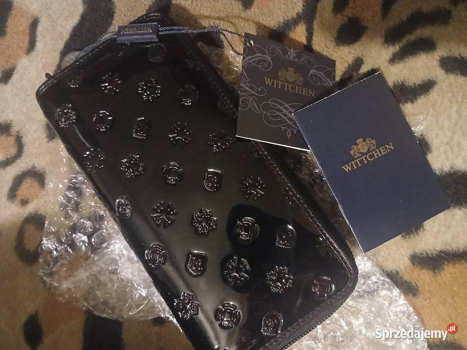 Portfel tloczony wittchen nowy czarny Dla kobiet sprzedam