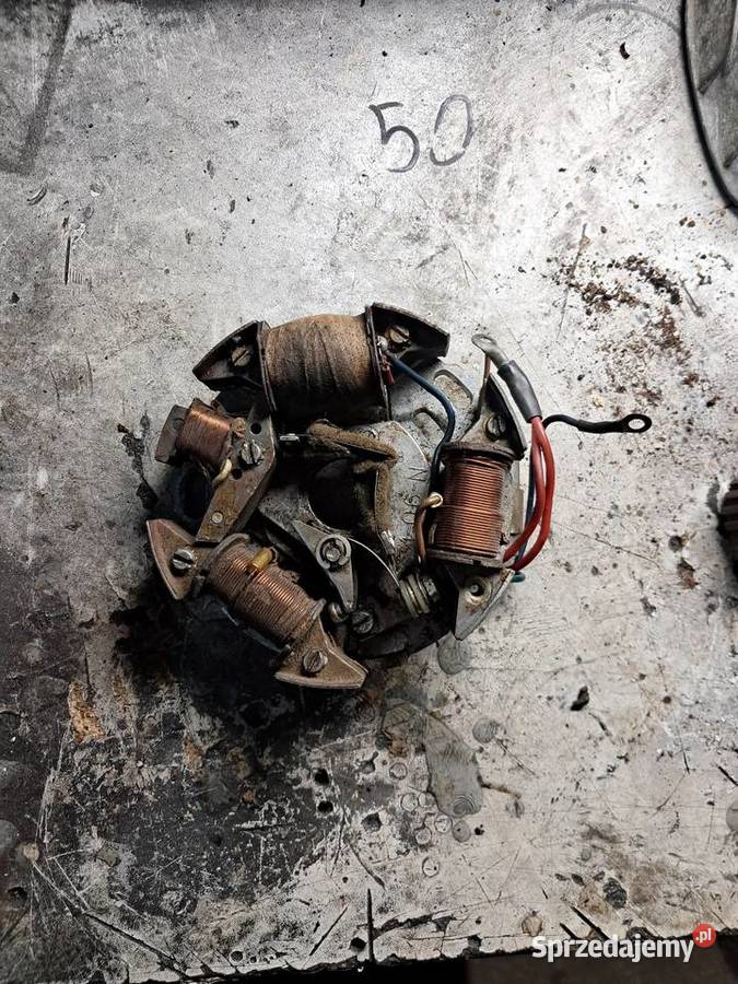 Wsk wfm 125 iskrownik zapłon kompletny stator Części i akcesoria motocyklowe sprzedam