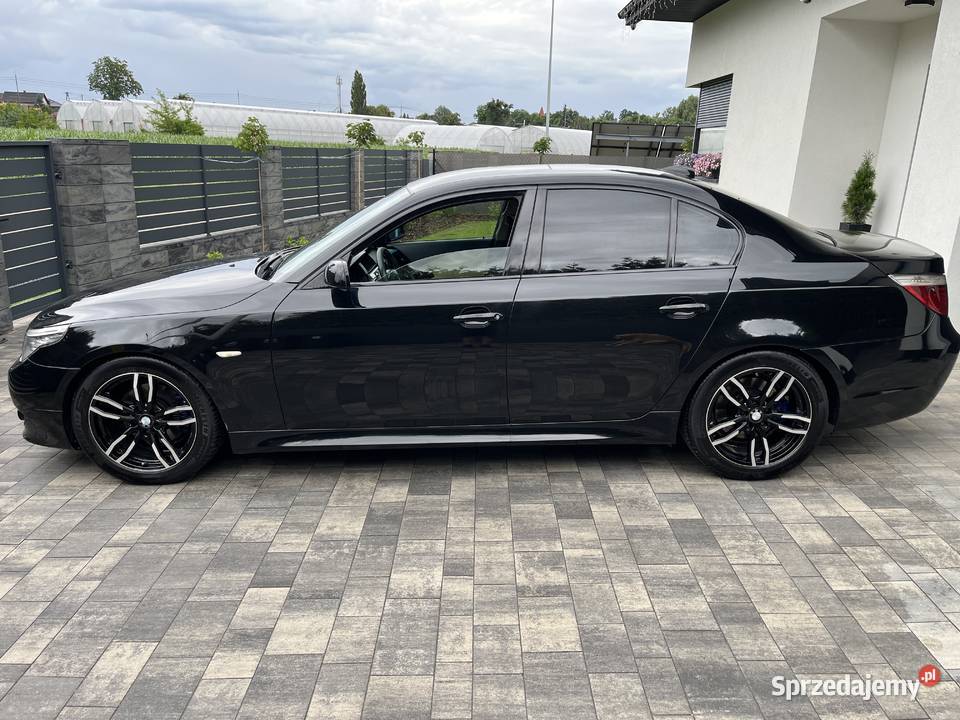 BMW E60 525D Mpakiet Czarna Sedan Manual 220KM Toruń sprzedam
