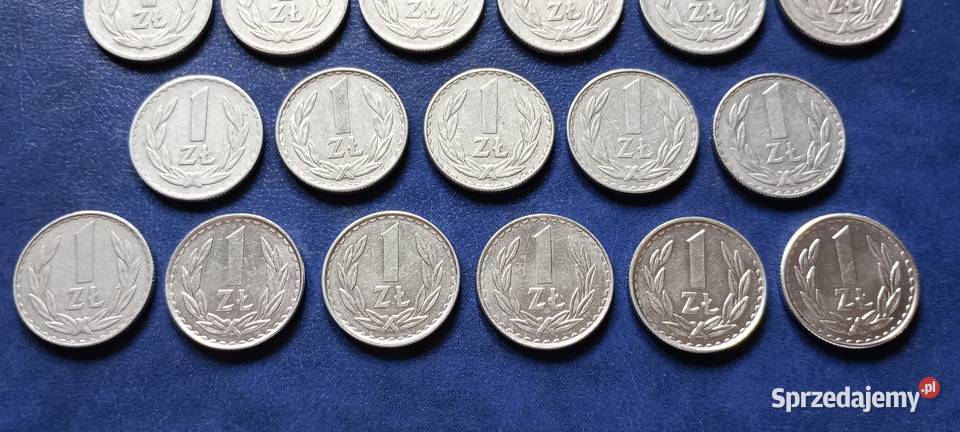 Stare monety 1 złoty Zestaw 23 monet PRL Polska Numizmatyka