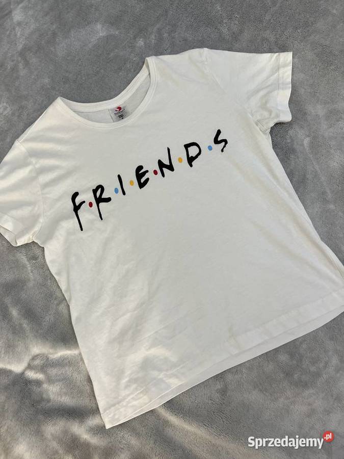 Biały tshirt koszulka bluzka z krótkim rękawem