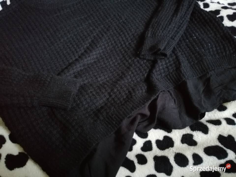 nowy Sweter Z falbanką Skład z dodatkiem Wełny wielkopolskie Leszno sprzedam