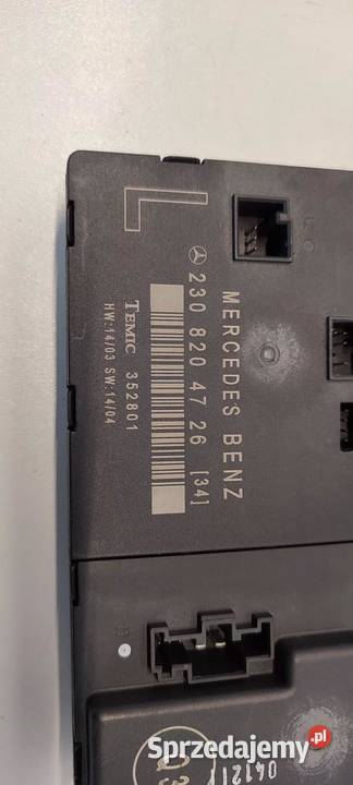 MERCEDES SL R230 MODUŁ DRZWI LEWY PRZÓD osobowe sprzedam