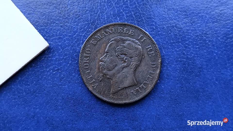 Stare monety 5 centesimi 1862 Włochy