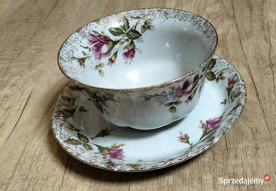 Flaczarka 300ml z talerzykiem IWONA Porcelana Stęszew sprzedam