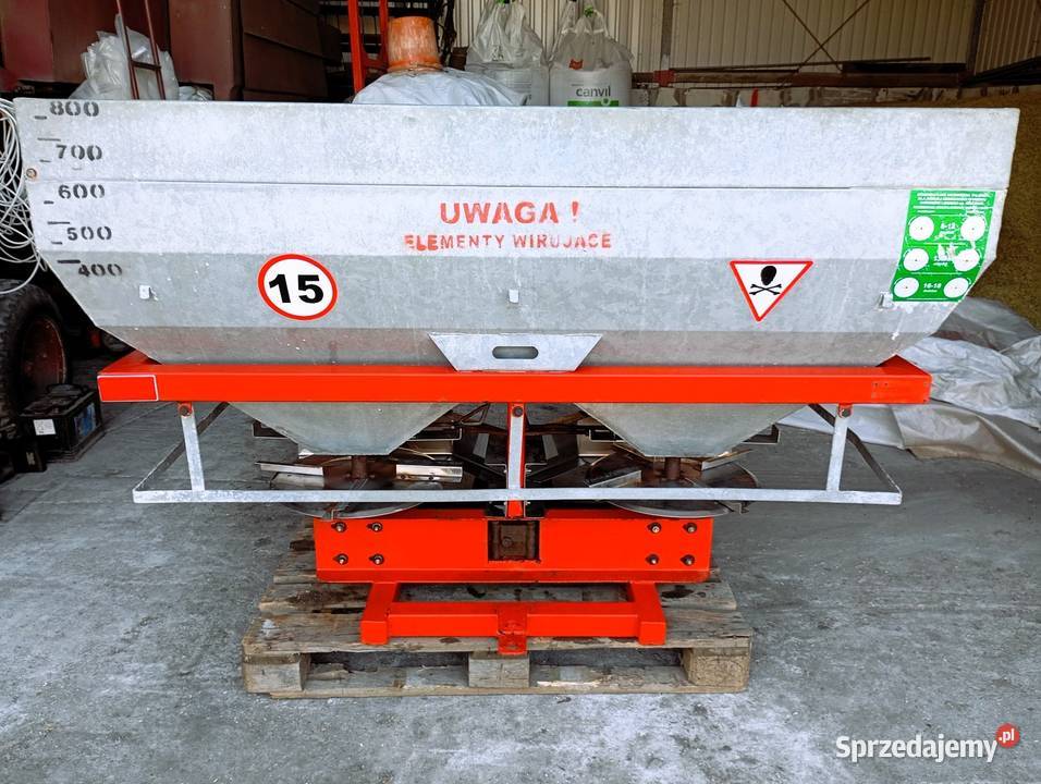 Rozsiewacz do nawozów dwutarczowy Abra 800L nieuszkodzony Burkat
