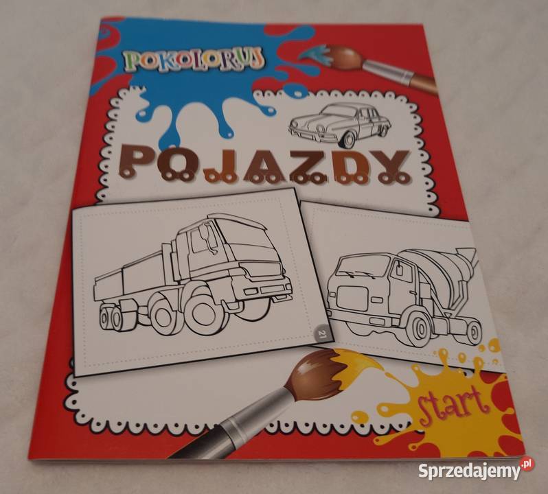 Pokoloruj Pojazdy Olesiejuk 2020 Kolorowanki Książki dla dzieci Czeladź
