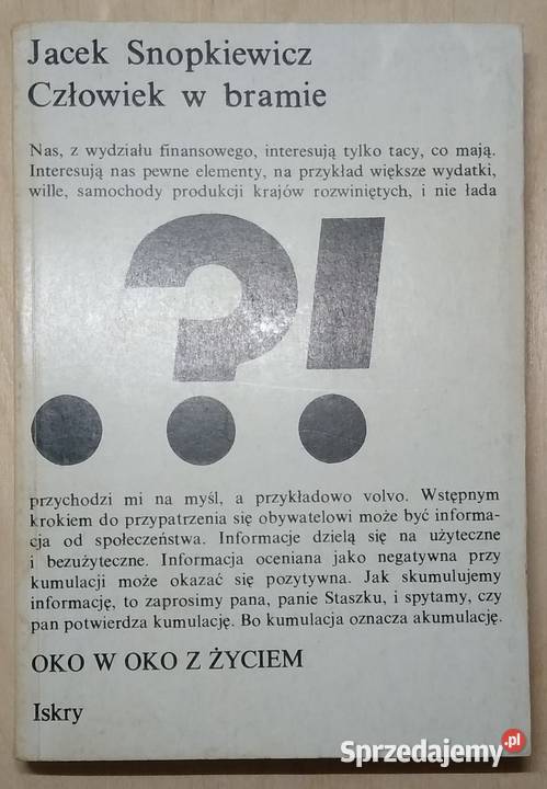 Człowiek w bramie Jacek Snopkiewicz Gdańsk