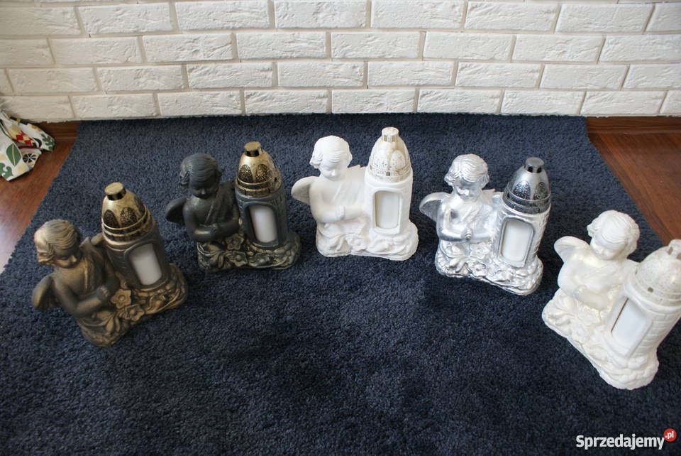 Figurki Lampiony ZNICZE W KSZTAŁCIE ANIOŁKA Wadowice