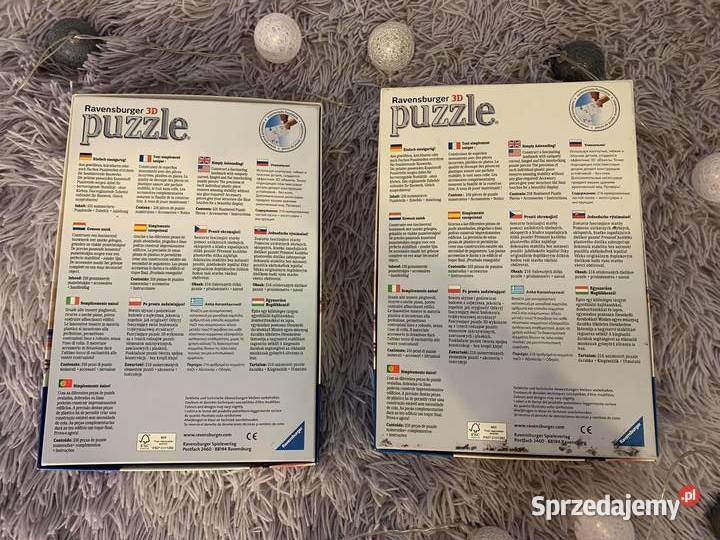 Puzzle 3D BIG BEN WIEŻA EIFFLA NOWE 4 sztuki podkarpackie