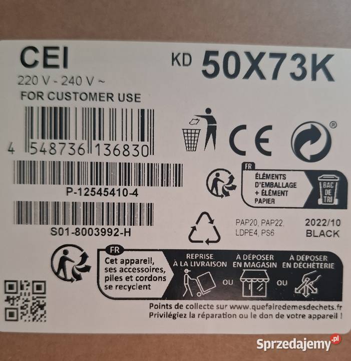 Smart TV Sony 50 4K Konin