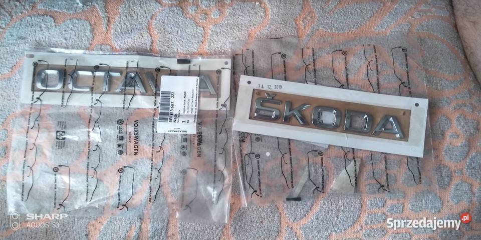 Skoda Octavia III Logo napisy klapy tylniej łódzkie Łódź