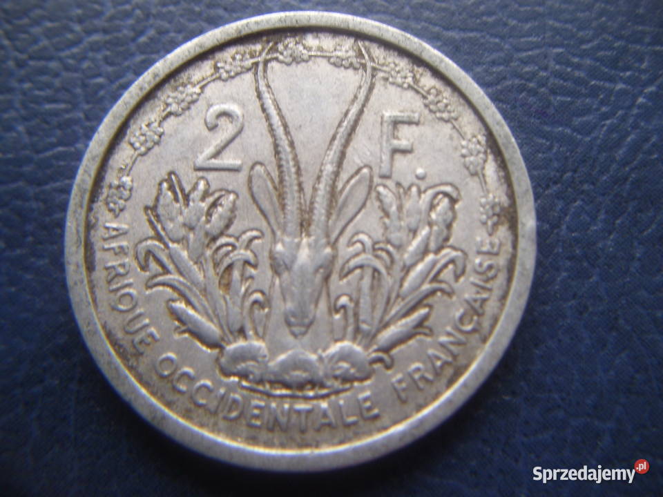 Stare monety 2 franki 1948 Afryka Francuska Lesko