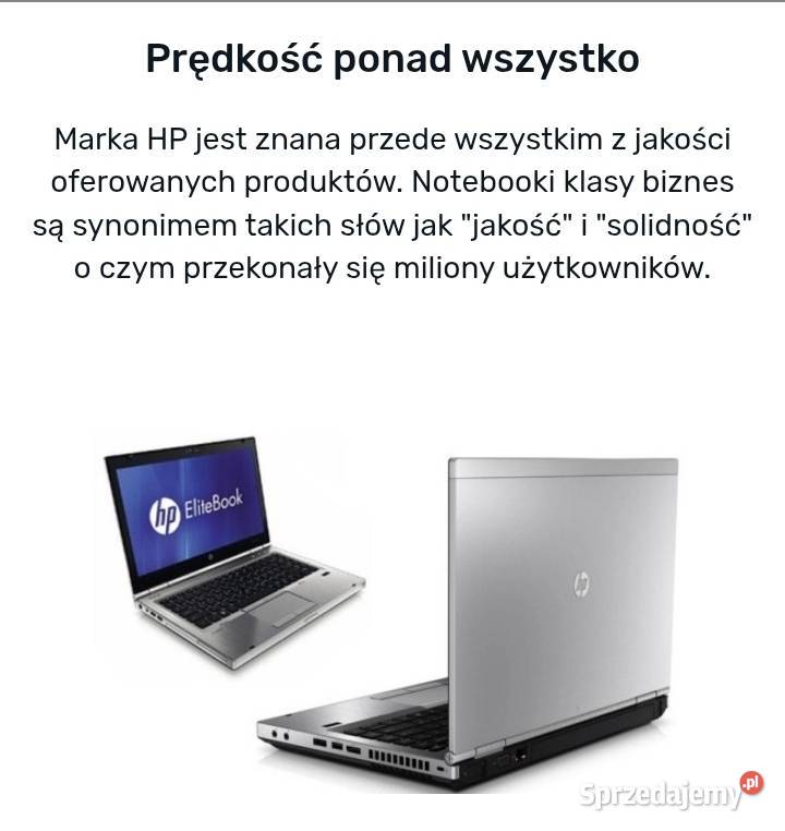 Laptop gamingowy biznesowy do pracy rozrywki HP Taktowanie 2600 Myscowa sprzedam
