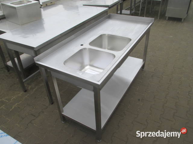 Nowy Zlew Gastronomiczny 2 Komorowy Z Półką Gastronomia Ostrów Wielkopolski