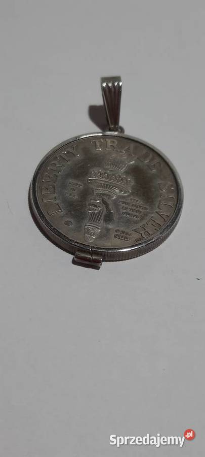 MEDAL 1986 LIBERTY 12 OZ AG 999 z ramką Kolekcje mazowieckie
