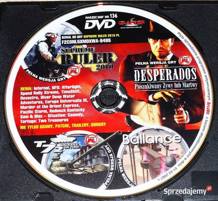 Gry Desperados Ballance T72 Balkans on Fire Czasopisma Gliwice
