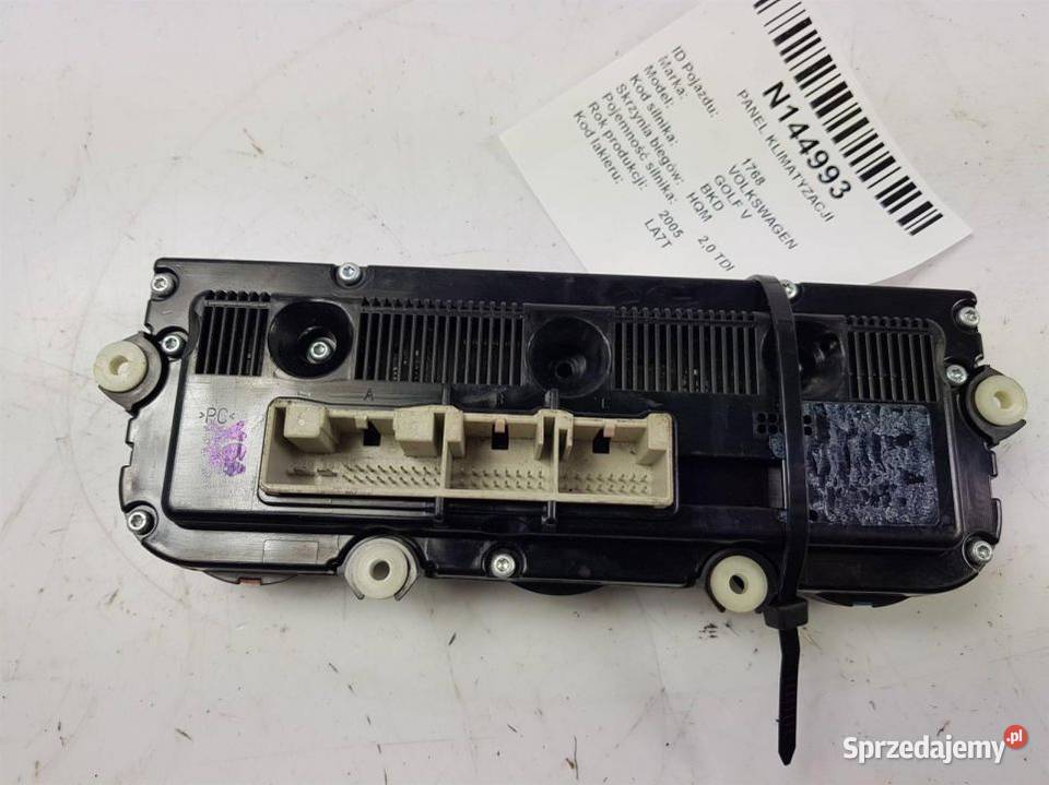 PANEL KLIMATYZACJI VOLKSWAGEN GOLF V osobowe Lipno